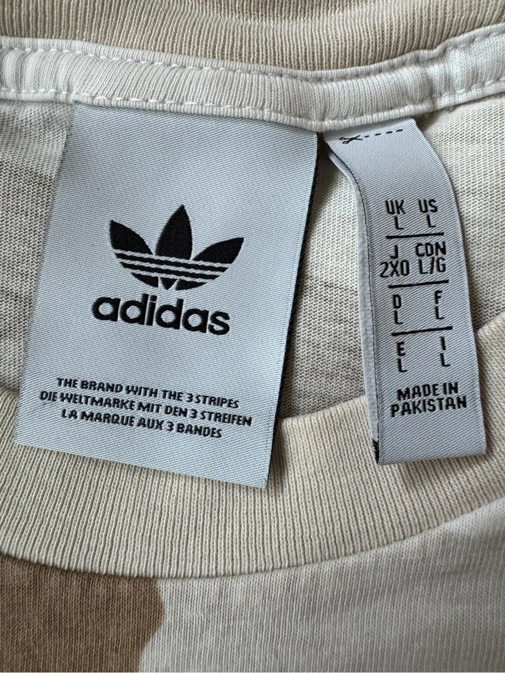 Adidas Originals Desert Camo Trefoil Tee Sand Tan Camouflage Unisex L